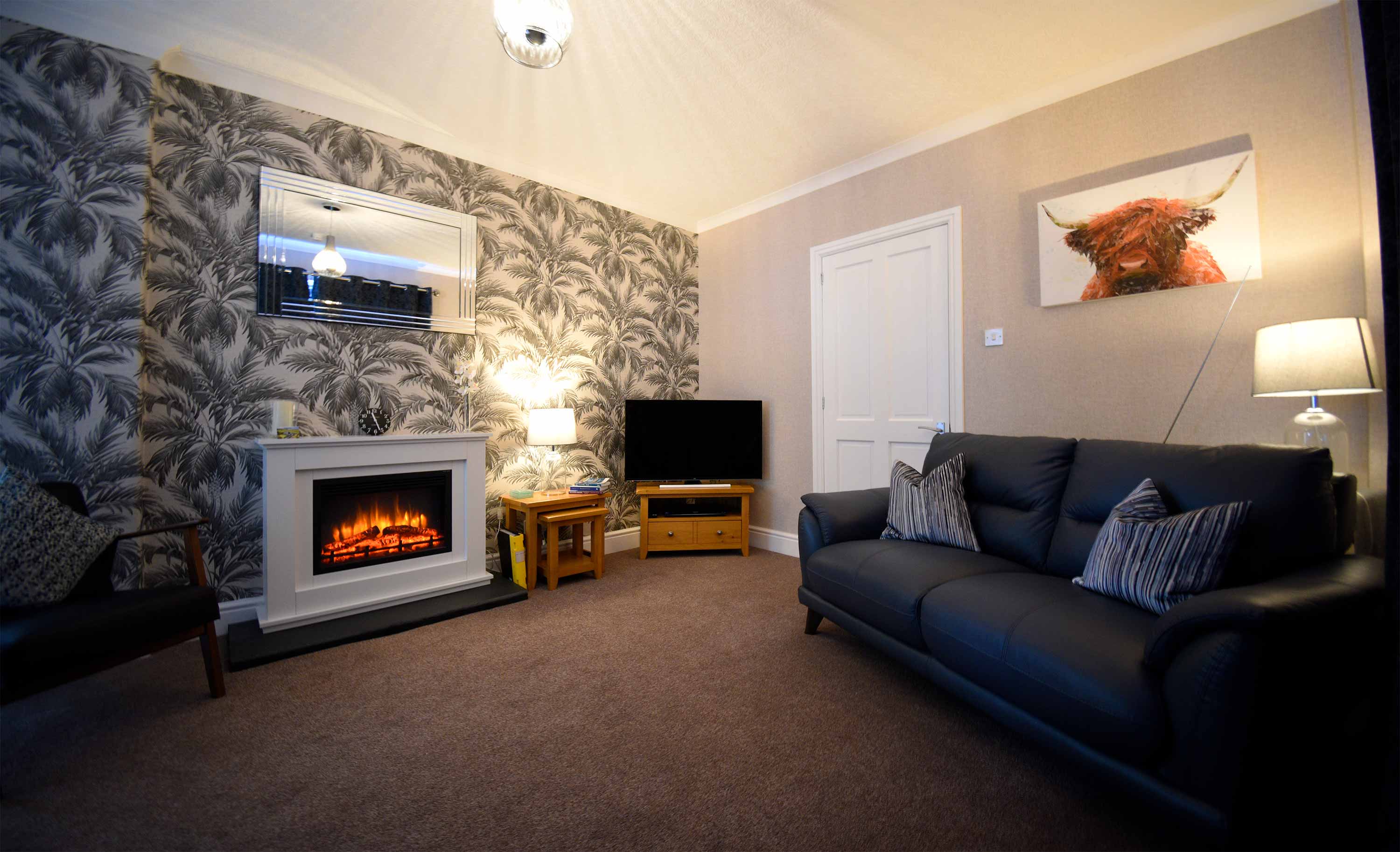 Stay in total comfort at Fladda Chuain and relax in the evening by our electric fire as you watch our widescreen TV with WIFI